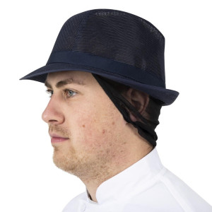 Trilby müts mereväe sinisega võrguga - suurus S 550 mm - FourniResto - Fourniresto